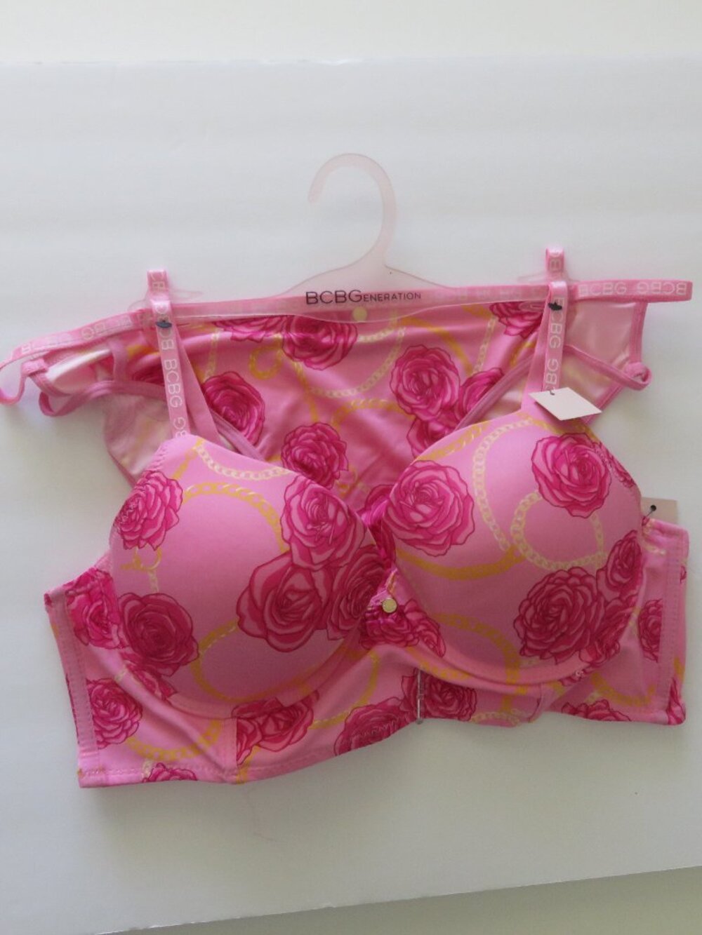 (#100) BCBGENERATION 2 PIECE PUSH Up Bra n Bikini SET 38C/XL